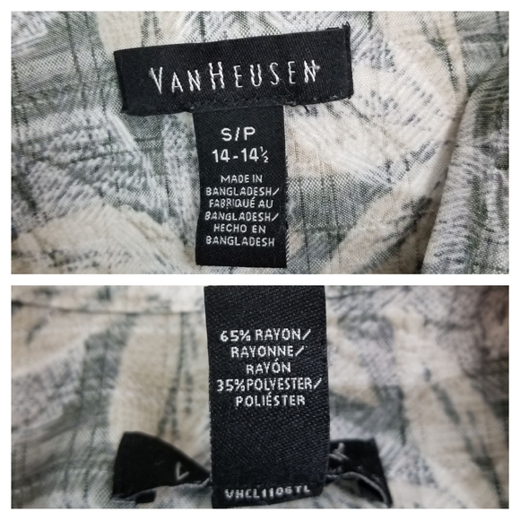 Van Heusen S Short Sleeve Floral Button-Down Shirt - Picture 5 of 6